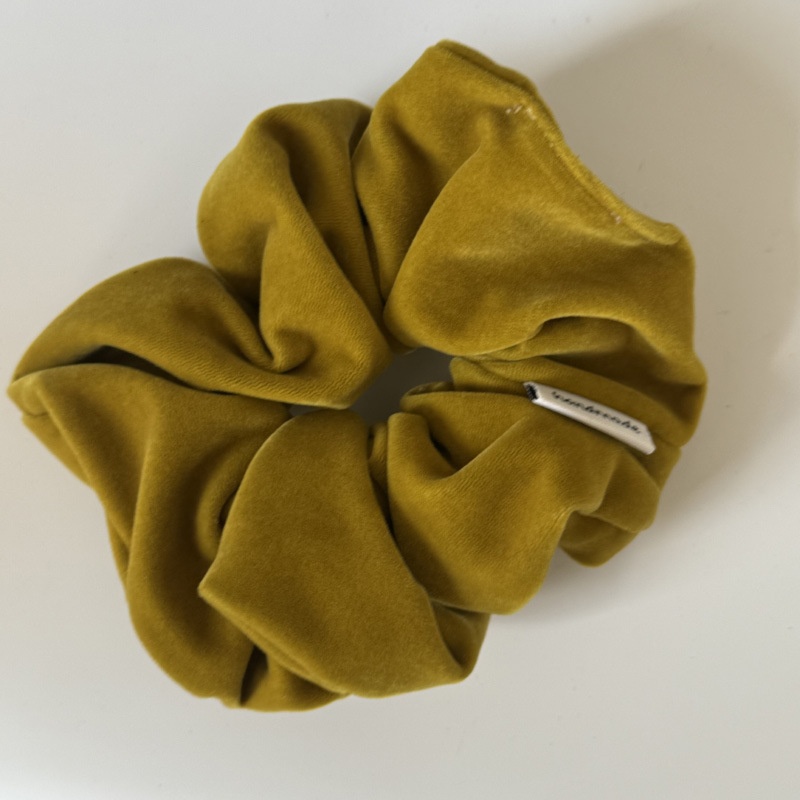 Women's Winter Velvet Elastic Bun Scrunchie Hair Tie Solid Color