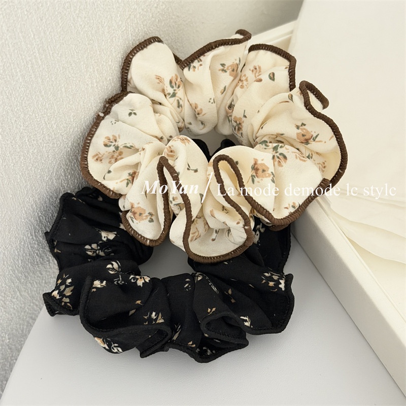 Women's Everyday Retro Cloth Hair Tie For Spring Beige Ditsy Floral