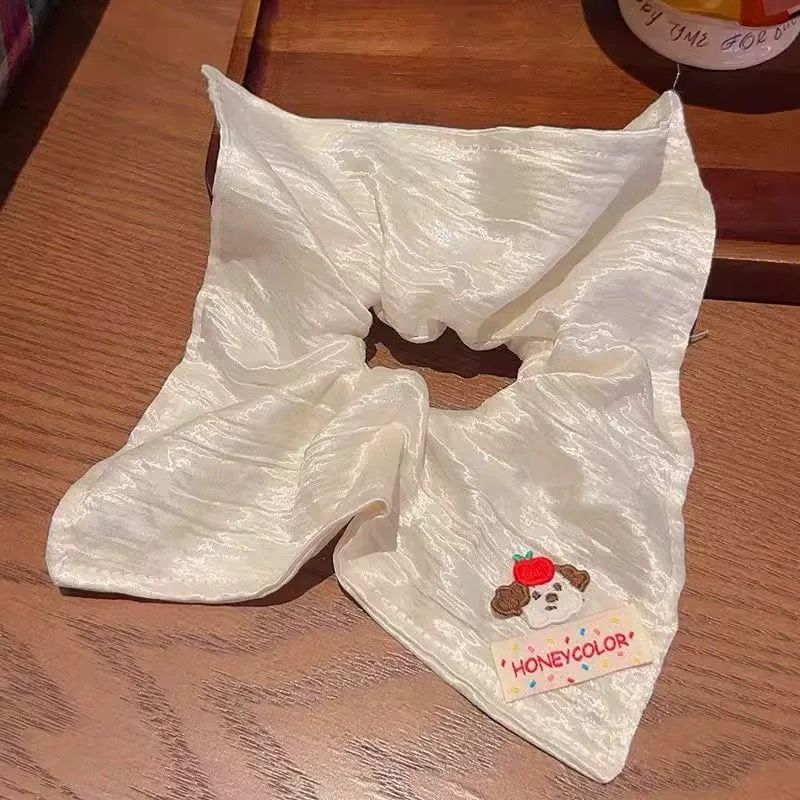 Women's Elegant Cloth Scarf Bowknot Hair Bands Geometric Pattern