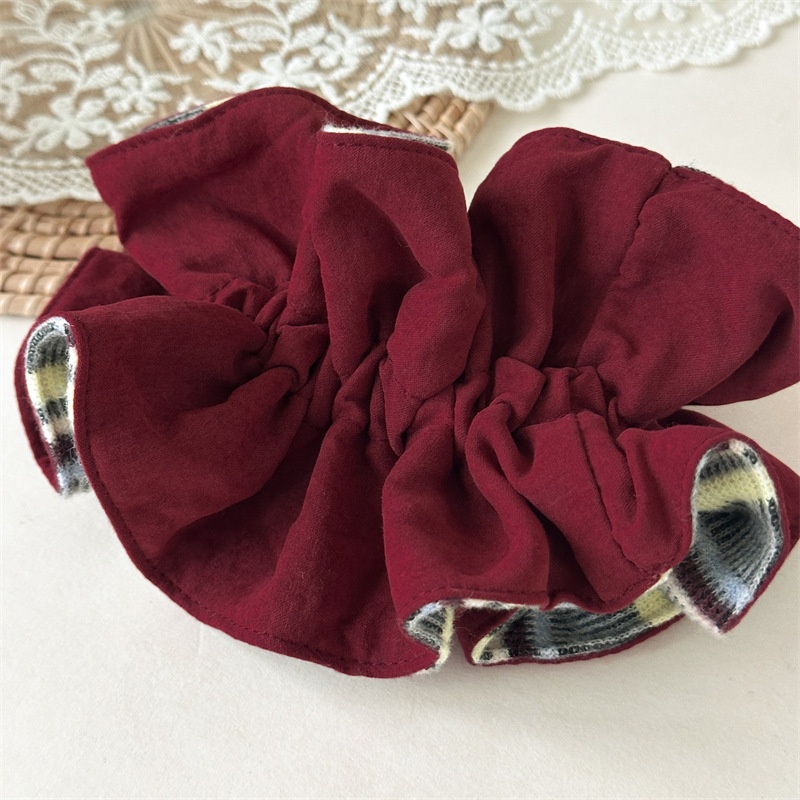 Women's Vintage Knitted Stripe Headband High Elasticity Winter Hair Tie