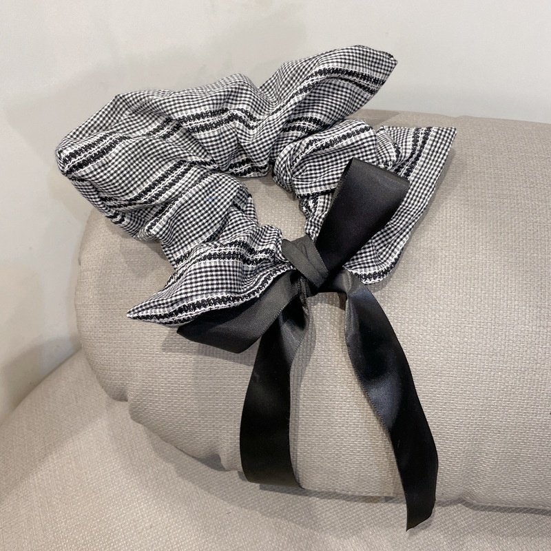 Women's Elegant Cloth Scarf Bowknot Hair Bands Geometric Pattern