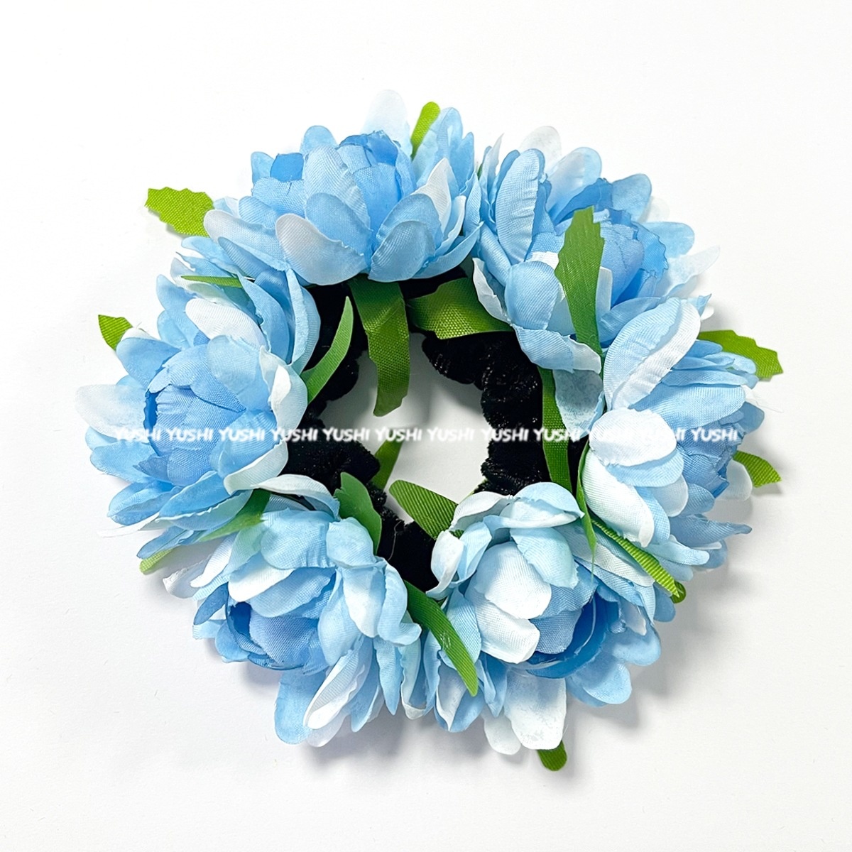 Women's Cloth Rose Hair Ties For Party Cute Colorful Floral Bubble Bands