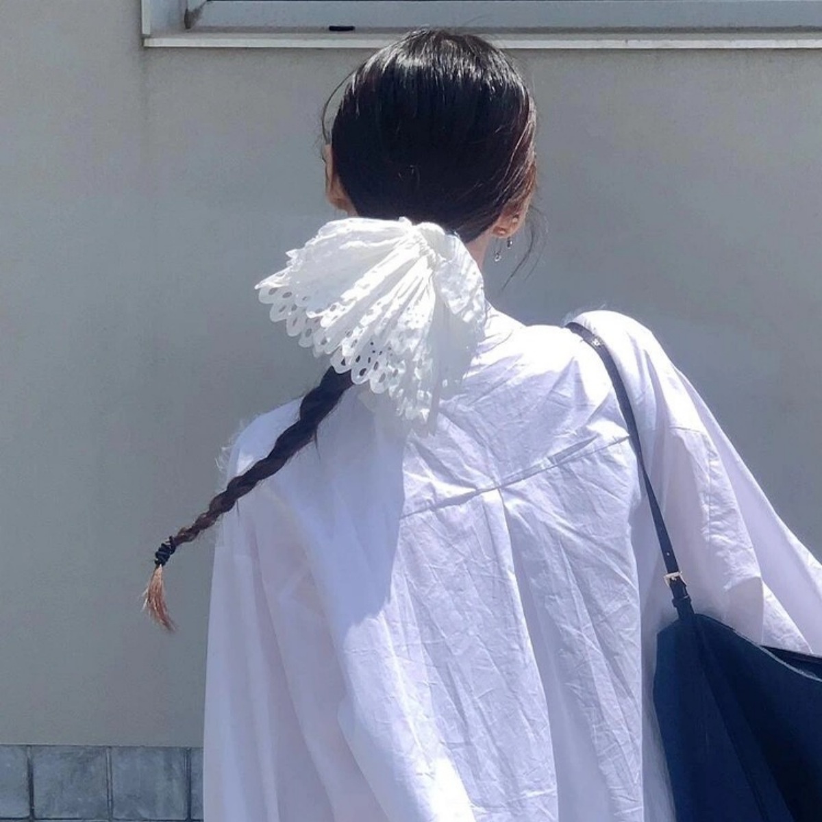 Women's Handmade Ballet Girl Hollowed-out Skirt Edge Double-layer Hair Tie