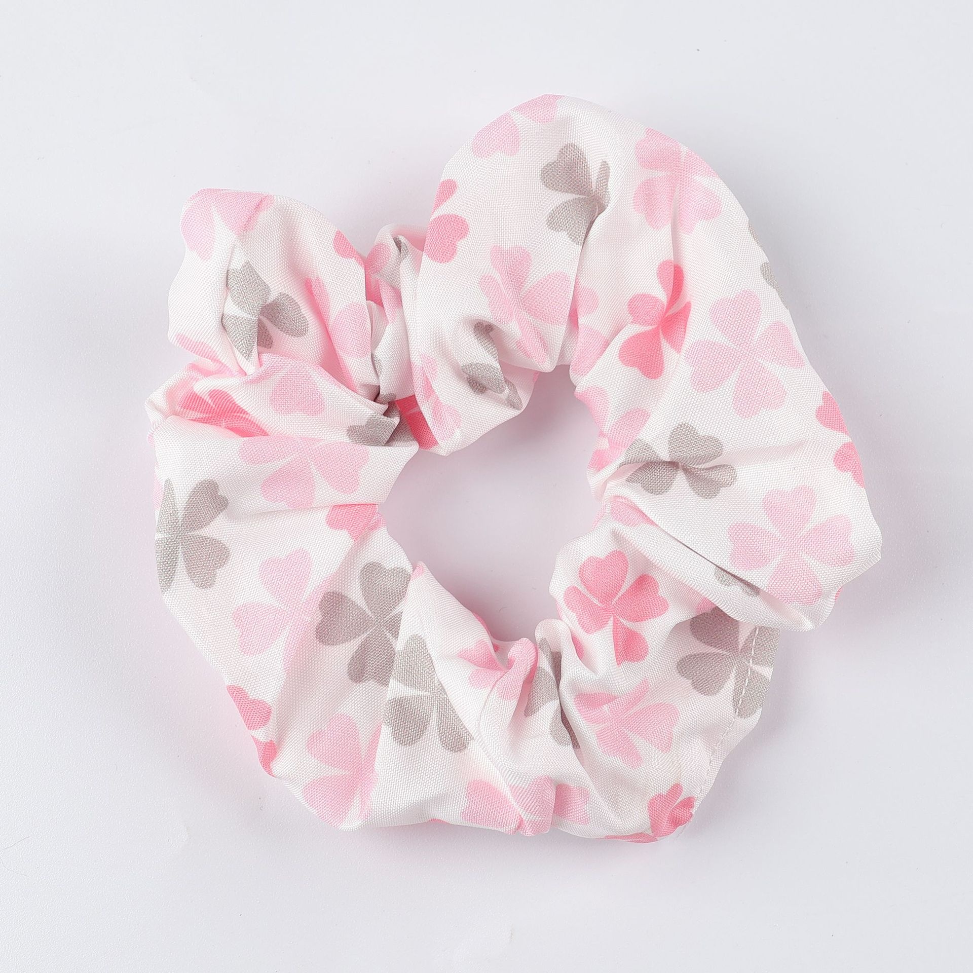 Women's Cloth Bow Elastic Hair Tie Daily Accessory Four-Leaf Clover