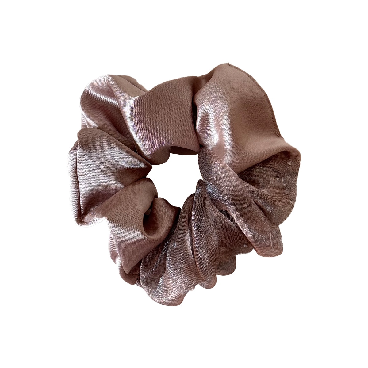 Women's Sweet Satin Rhinestone Spring Hair Tie Accessory Pink Splicing