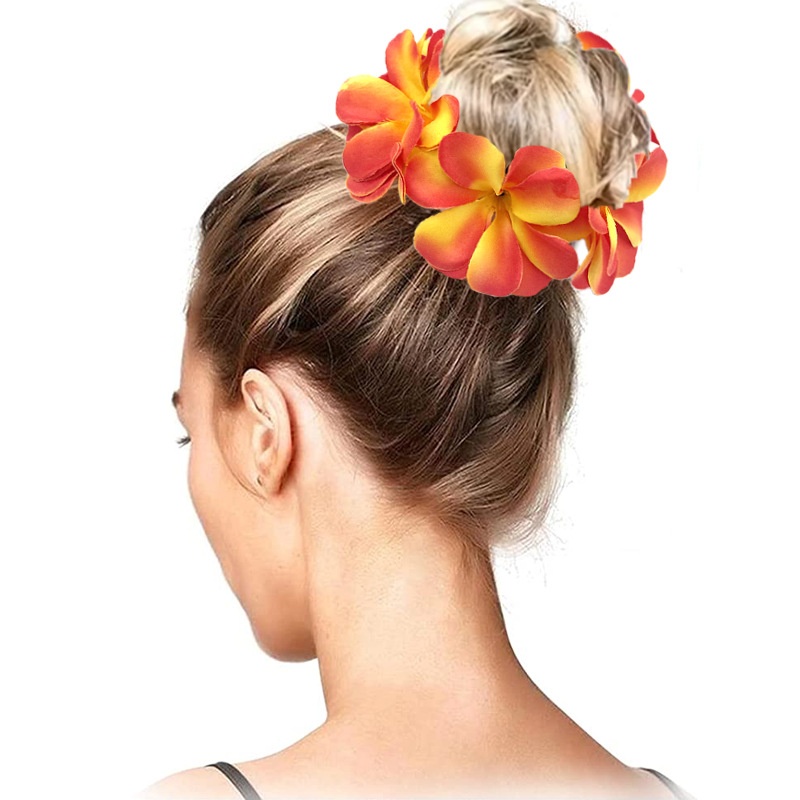 Women's Sweet Vacation Cloth Hair Tie in Elegant Floral Pattern