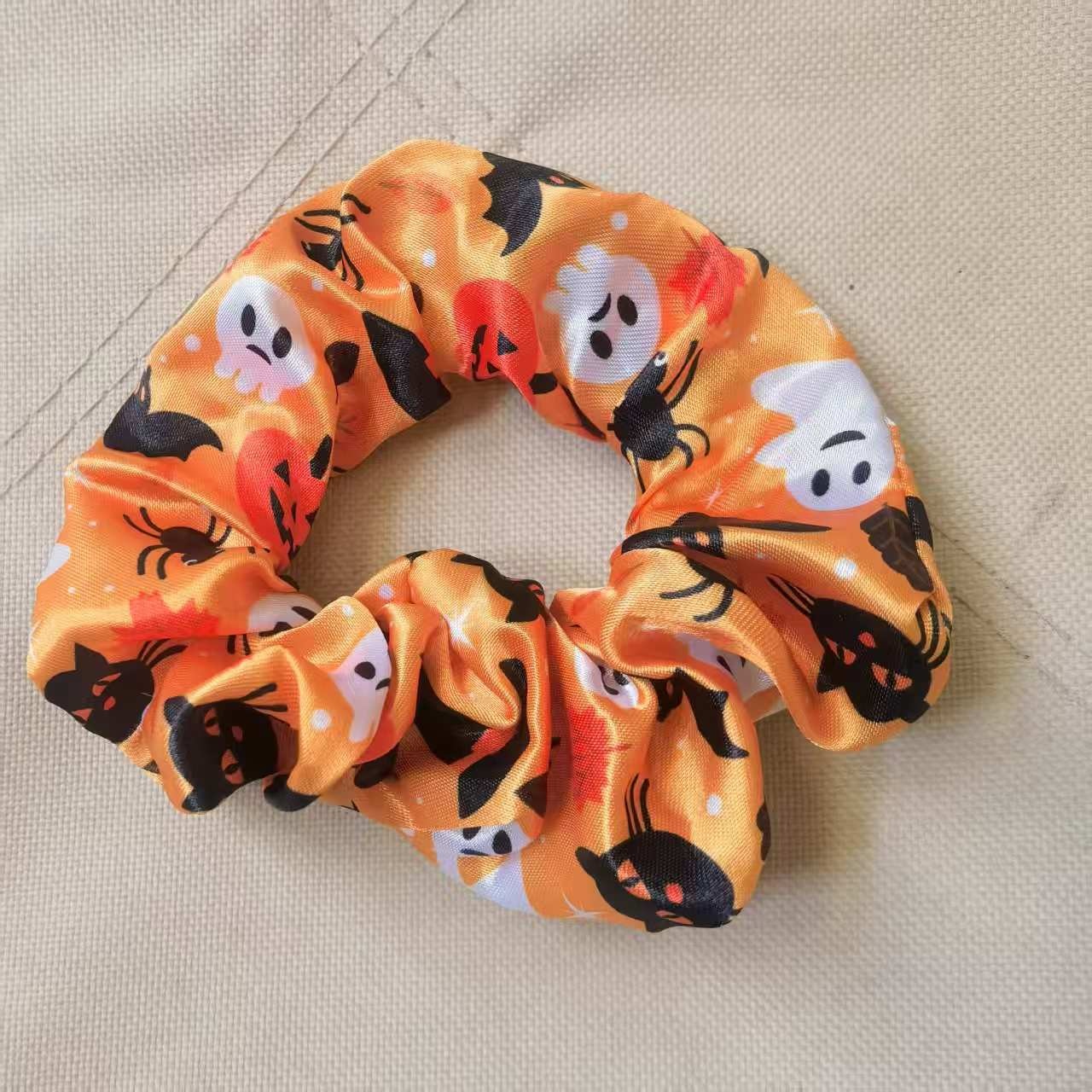 Women's Stylish Elastic Polyester Hair Bands Personalized Halloween Print