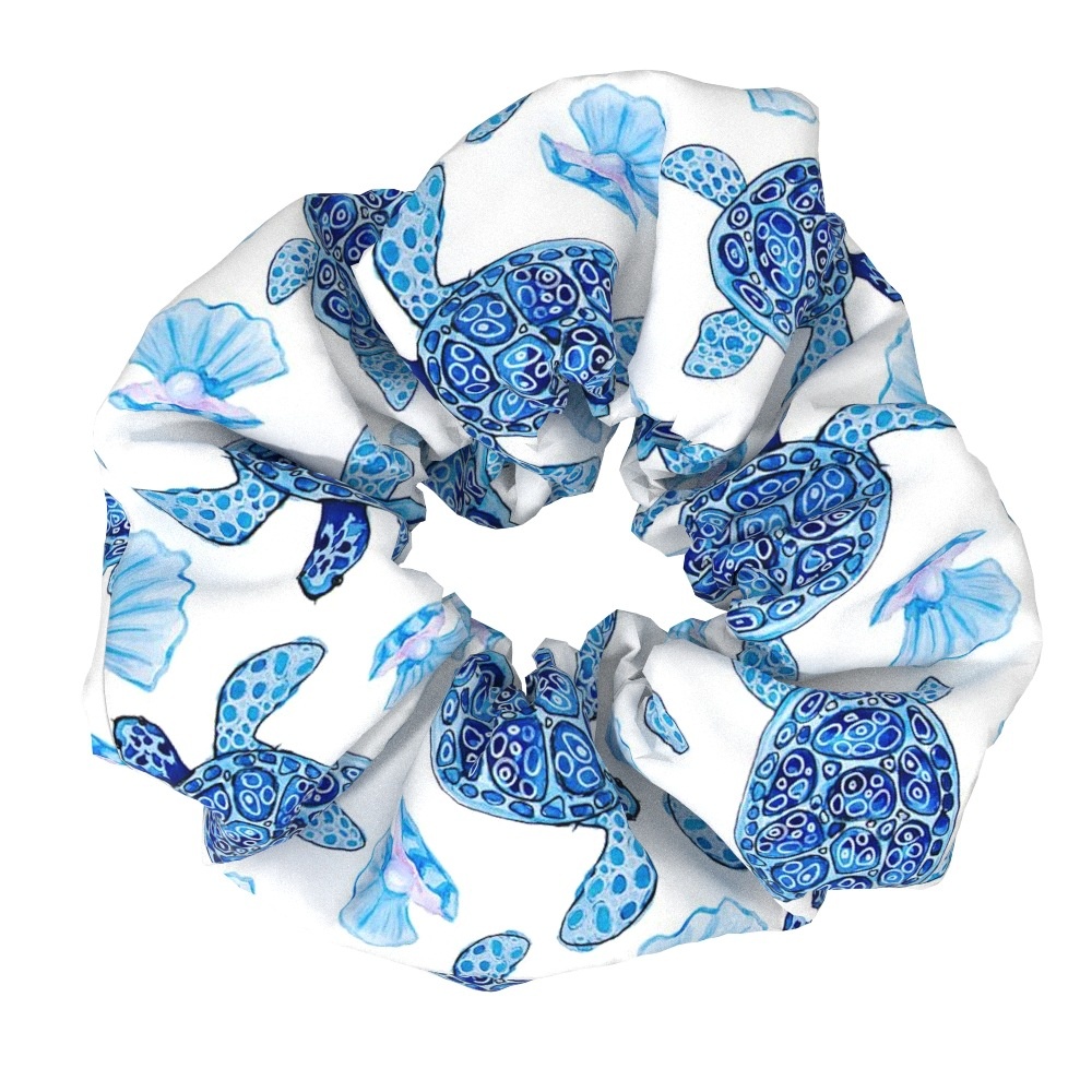 Women Sweet Large Fabric Elastic Hair Ties Versatile Solid Color