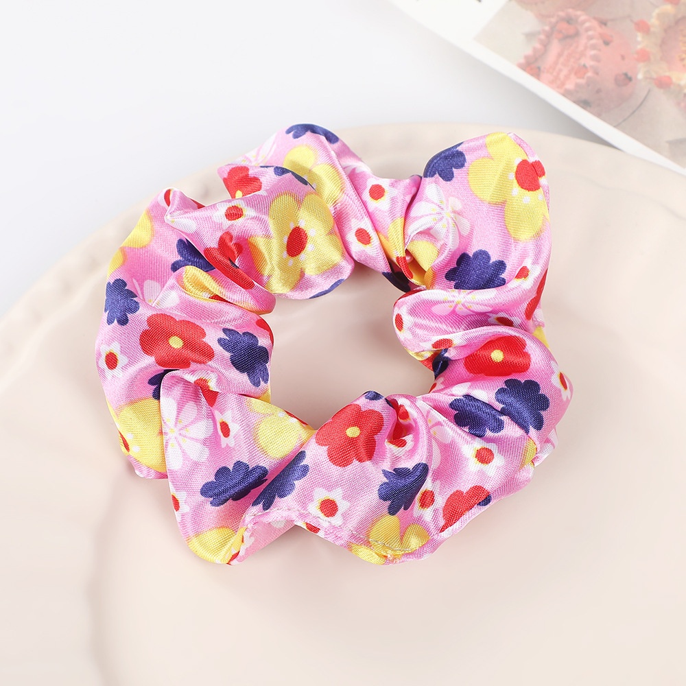Women's Fabric Elastic Ponytail Holder Hairband Country Ditsy Floral