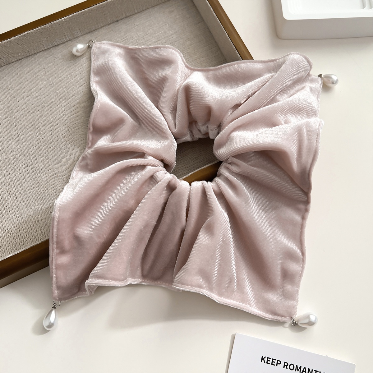 Women's Daily Casual Retro Cloth Hair Tie Scrunchie Solid Color