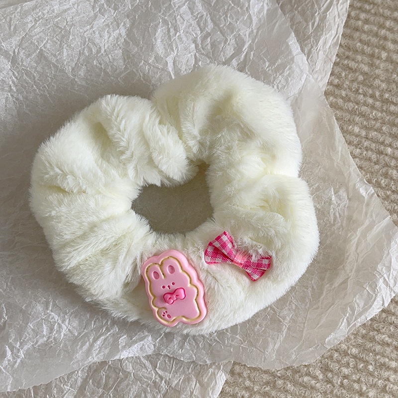 Women's Sweet Cloth Hair Tie for Holiday Street Solid Color Leopard