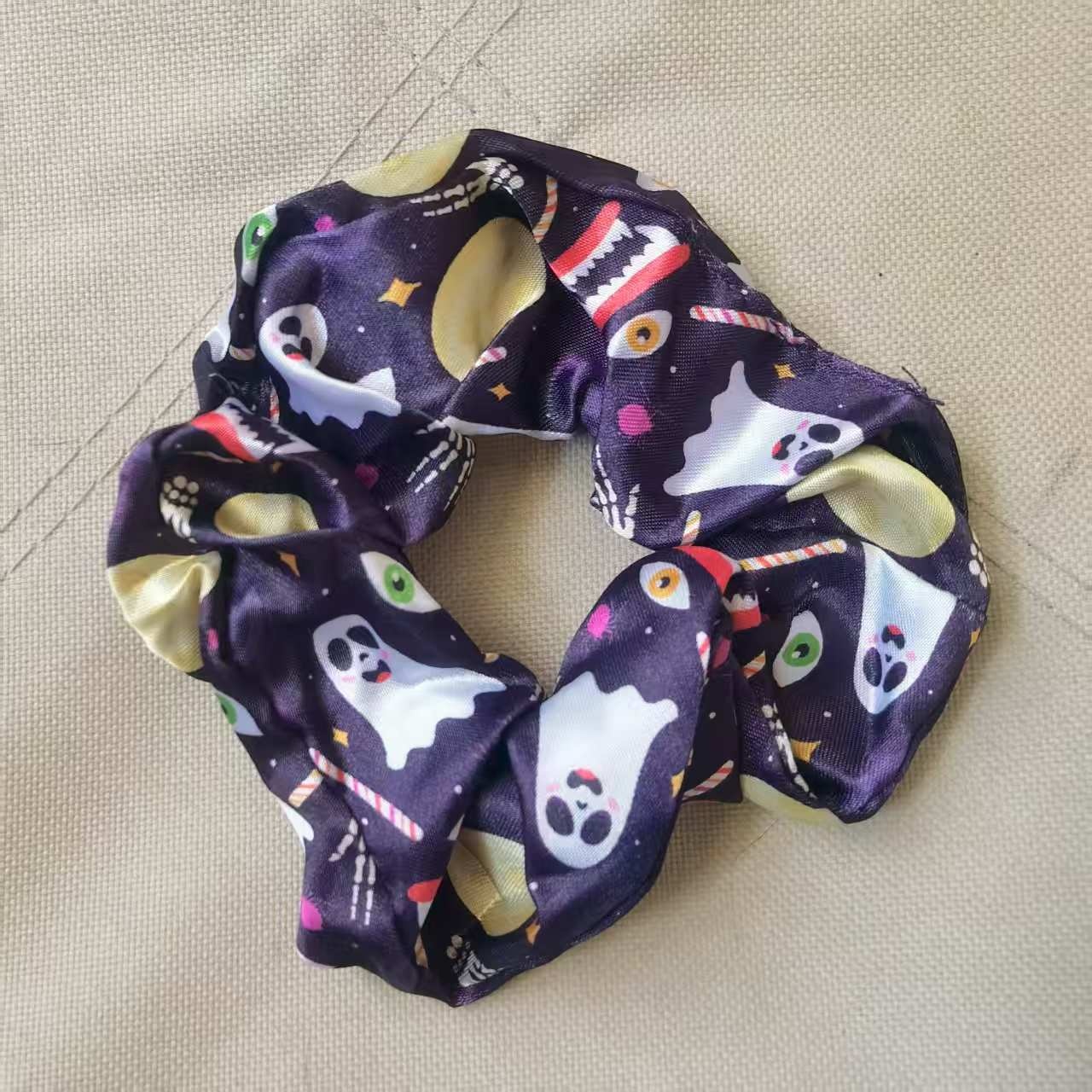 Women's Stylish Elastic Polyester Hair Bands Personalized Halloween Print