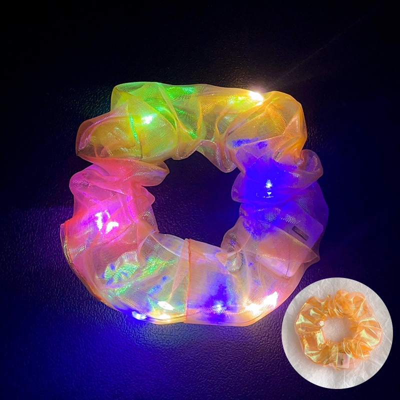Women's Luminous Artificial Crystal Autumn Halloween Hair Tie Solid Color