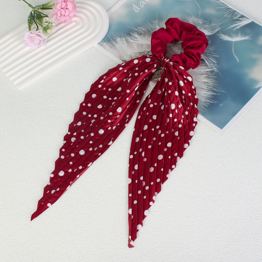 Women's Handmade Cloth Elastic Scrunchie Hair Bun Polka Dots