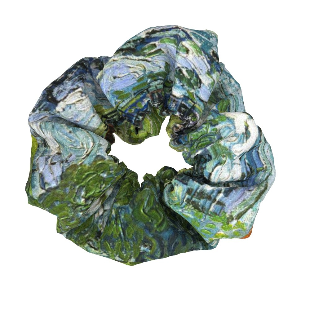 Women's Sweet Cloth Hair Ties Retro Van Gogh Floral Oil Painting