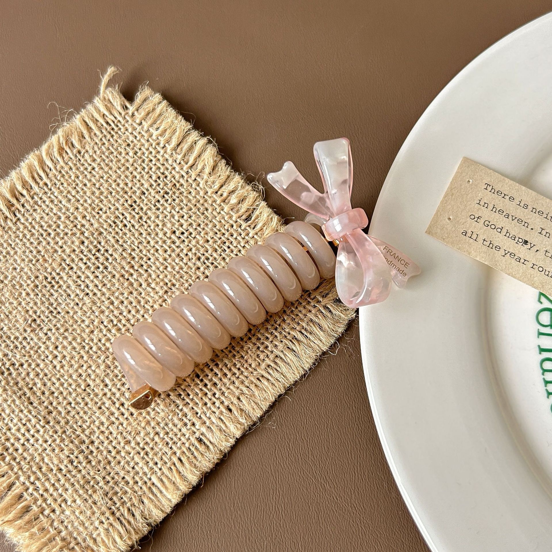 Women's High Elastic Ponytail Bubble Hair Tie Acetate Bowknot