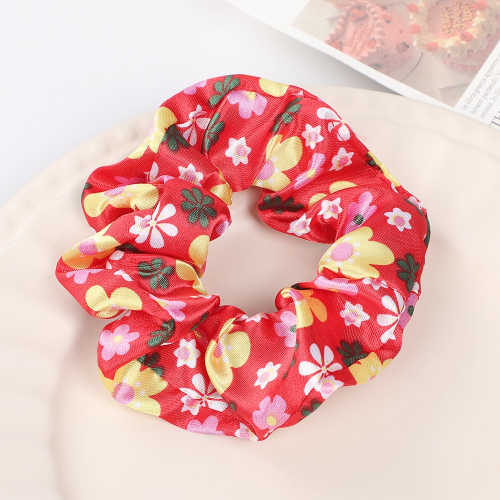 Women's Fabric Elastic Ponytail Holder Hairband Country Ditsy Floral