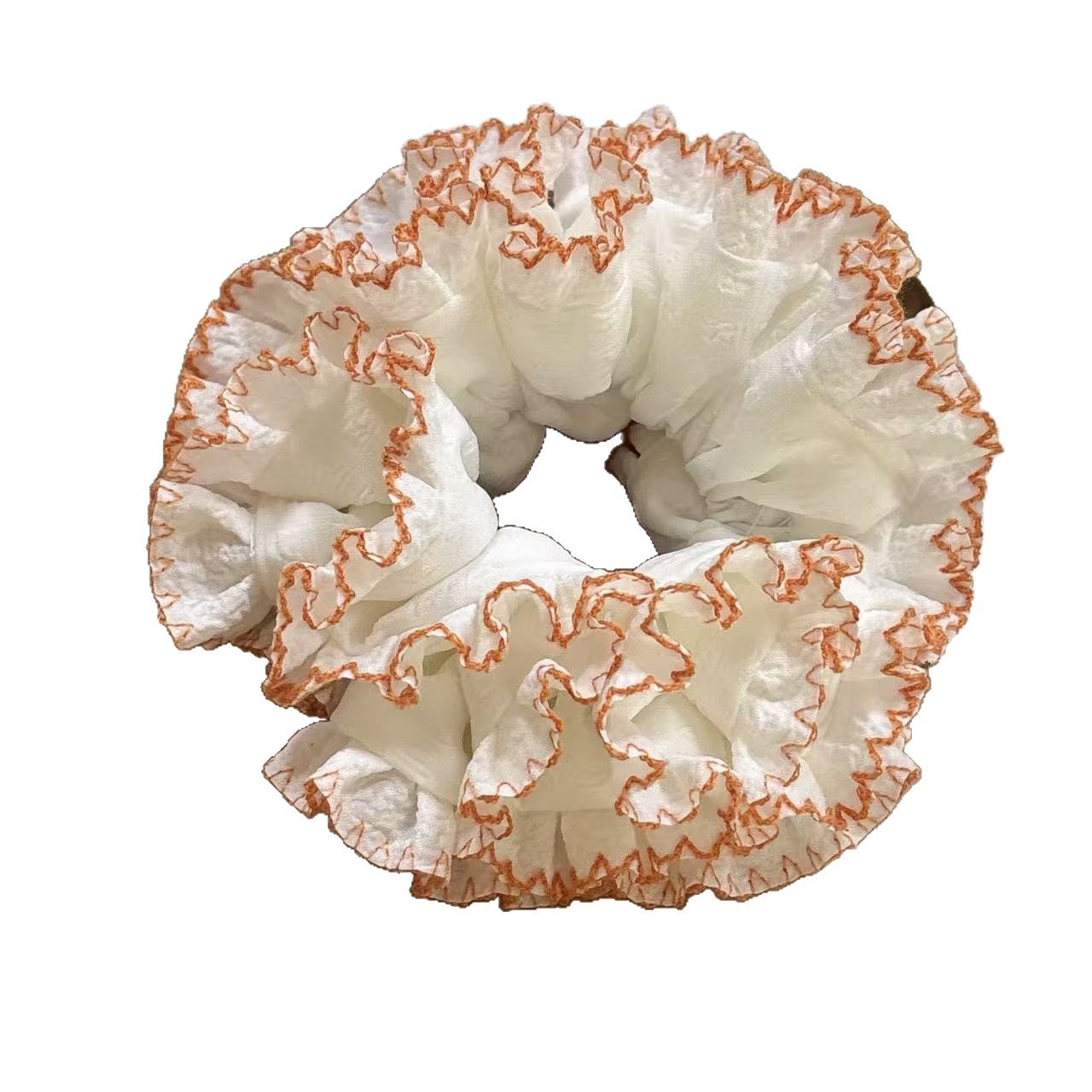 Women's Plump Ruffle Hair Ties Sweet Pleated Plastic Daily Headwear