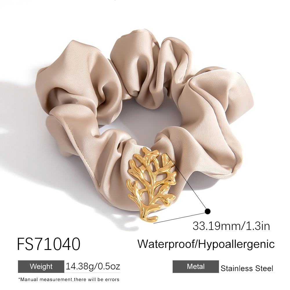 Women's Luxury Starfish Hair Tie 18K Gold Plated Stainless Steel Spring Band