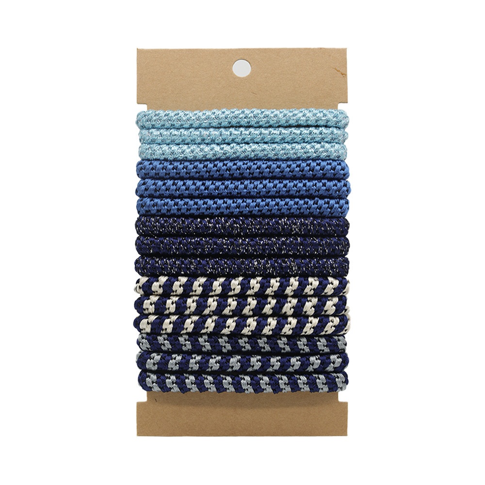 Women's Elastic Braided Ponytail Hair Ties Retro Embroidered Mesh