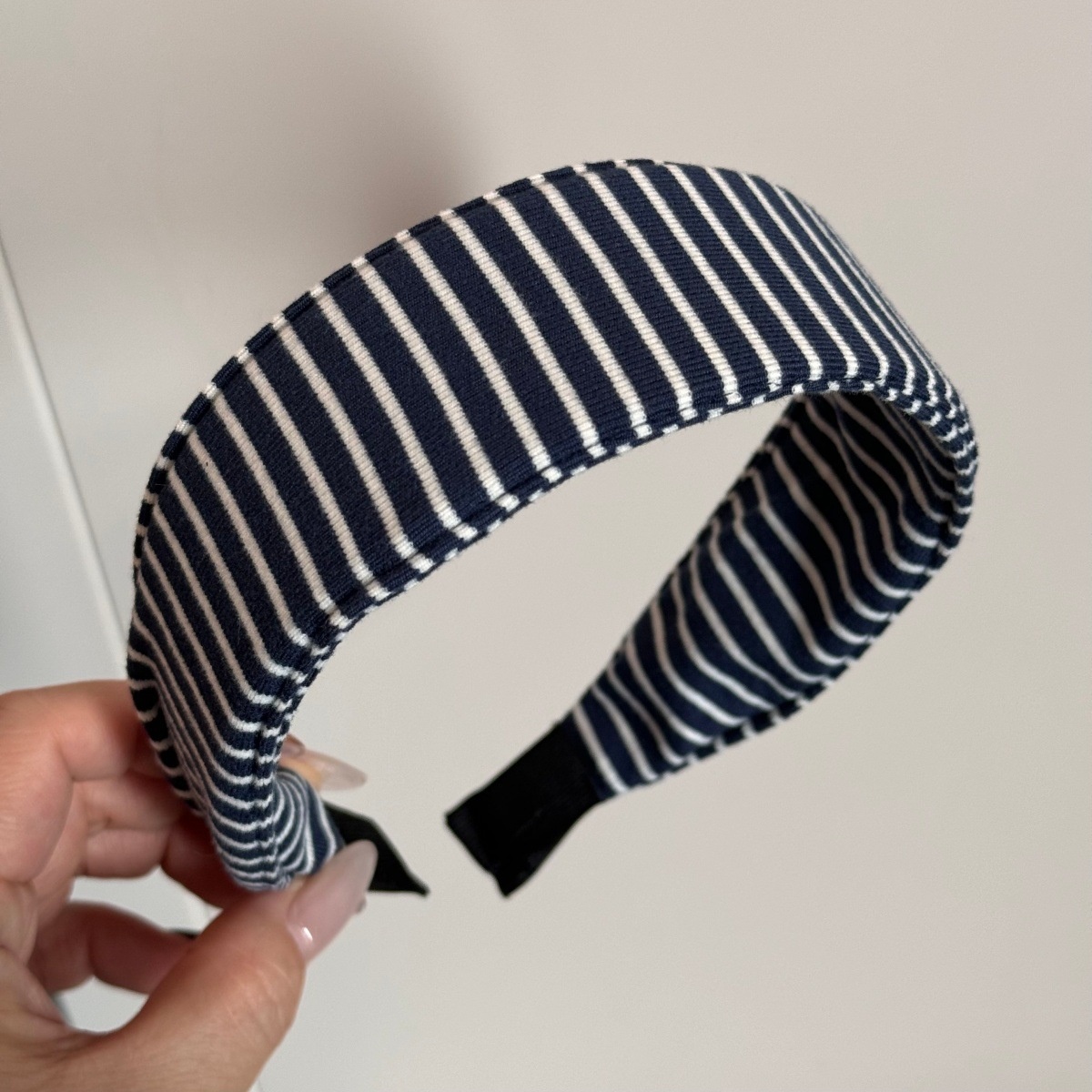 Large Striped Fabric Headband Super Elastic Retro Lazy Polyester Headband Suitable For All Seasons