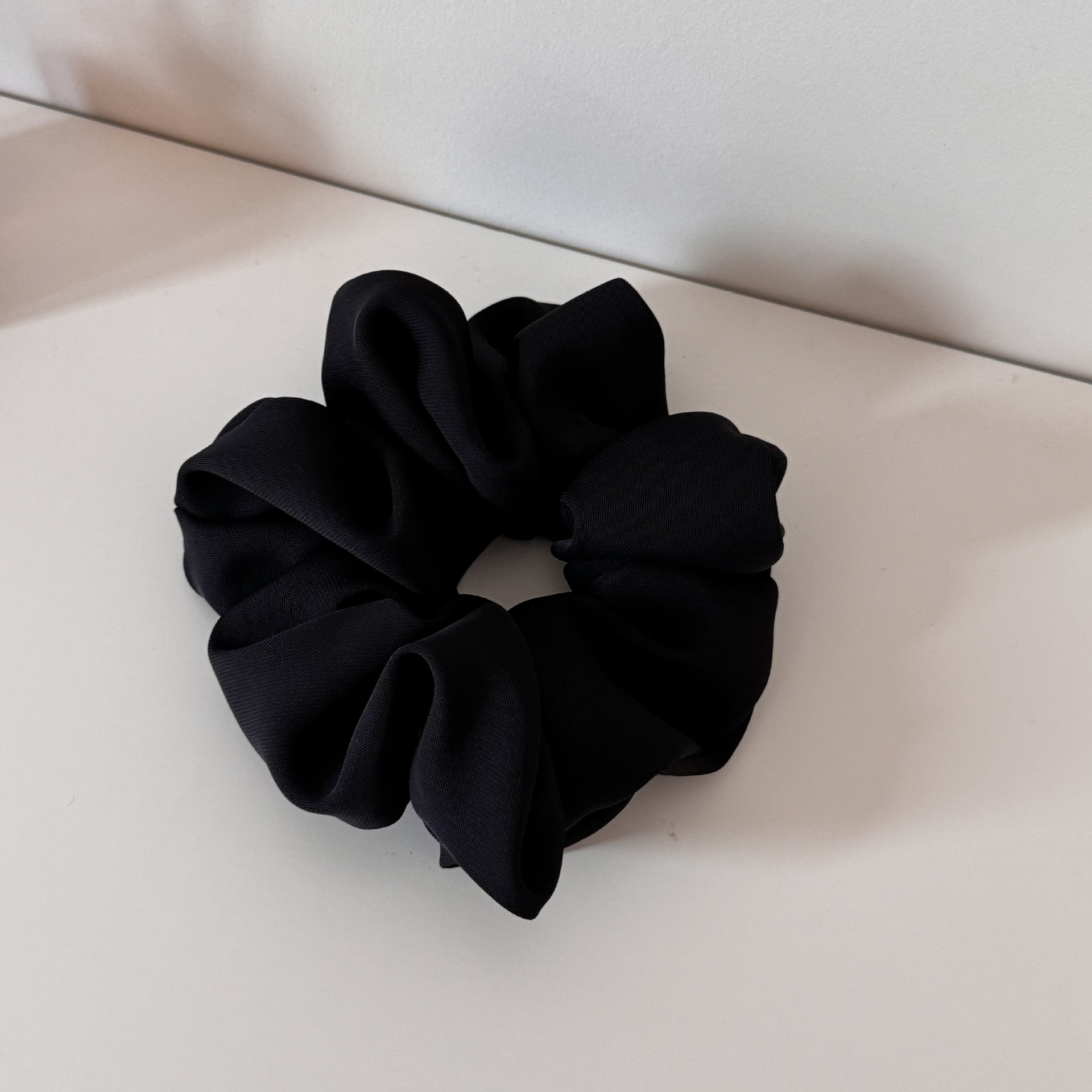 Women's Elegant French Satin Headband Solid Color Silk Hair Accessory