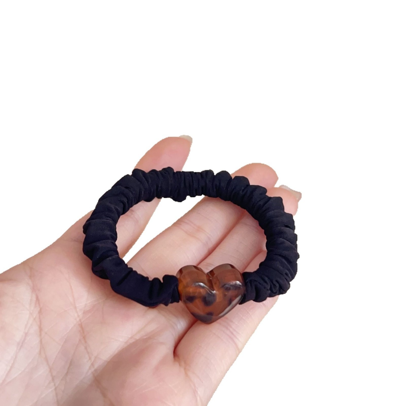 Women's Stylish Acrylic Hair Tie For Daily Wear Leopard Print