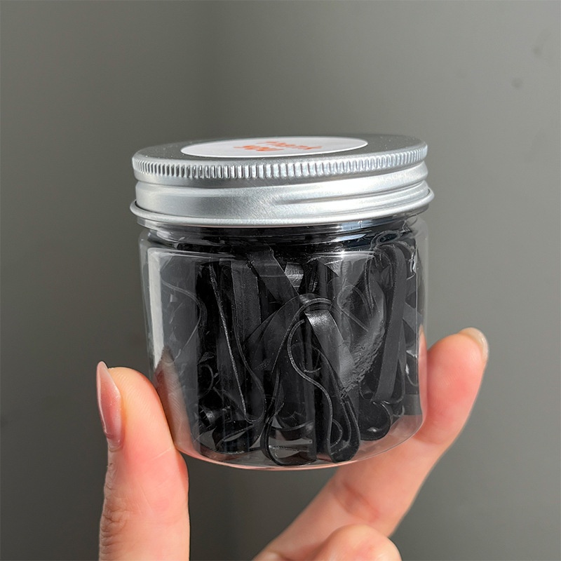 Girls High Elastic Thickened Canned Hair Ties Colorful Rubber Bands