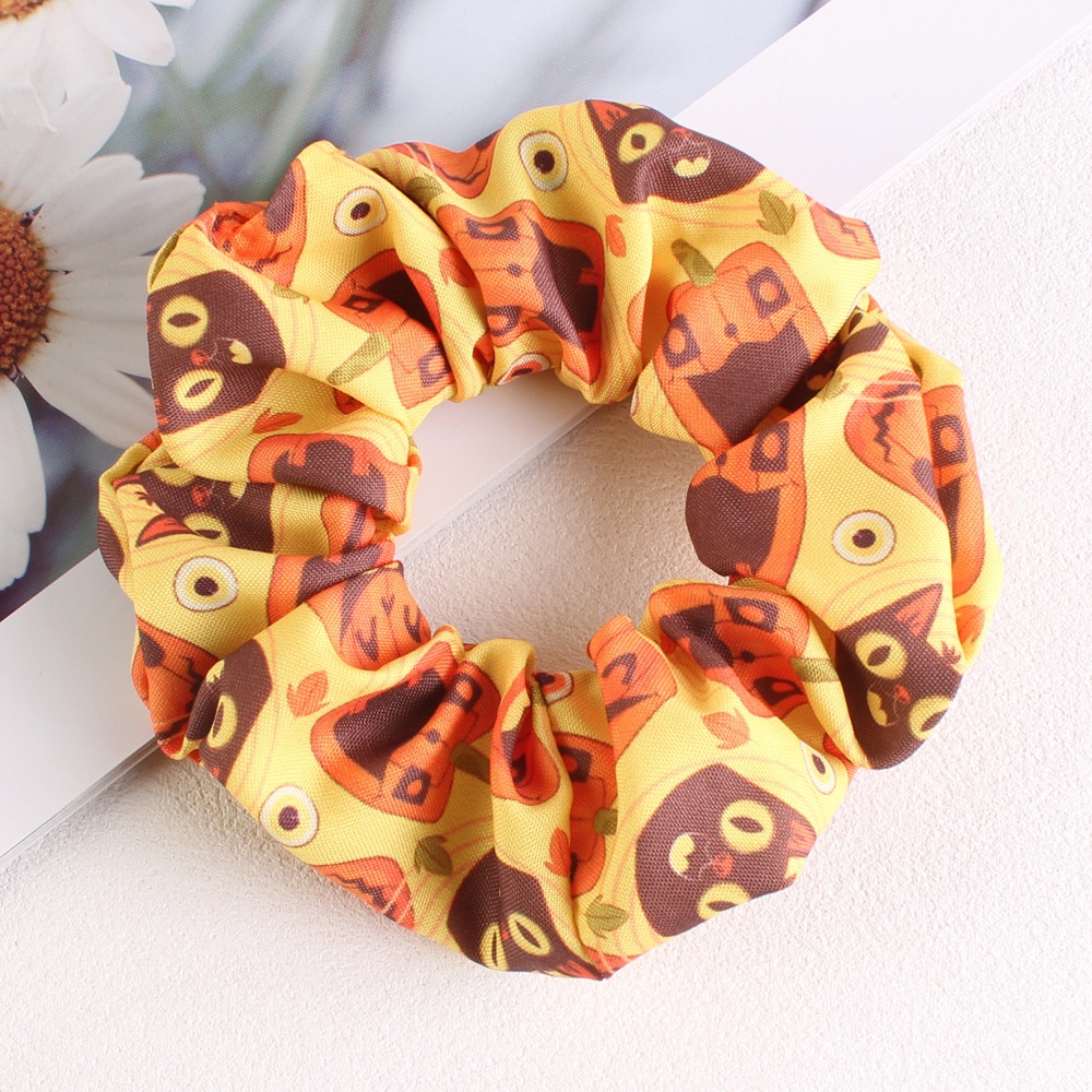 Women's Simple Halloween Elastic Cloth Hair Ties Festive Hair Bands