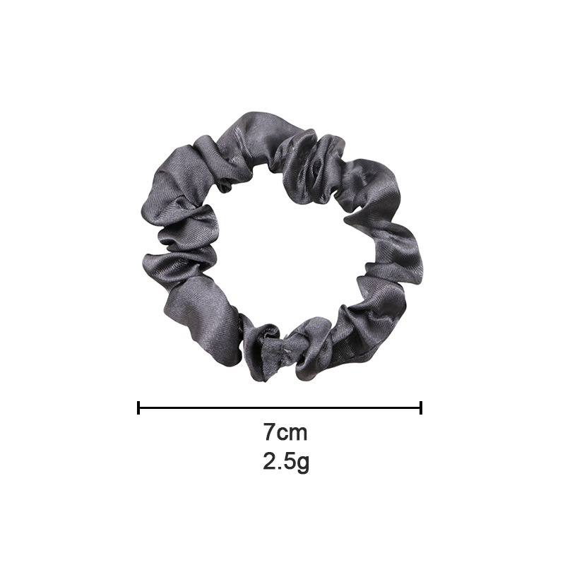 Women Versatile French Satin Hair Ties Daily Wear Solid Multi-Color