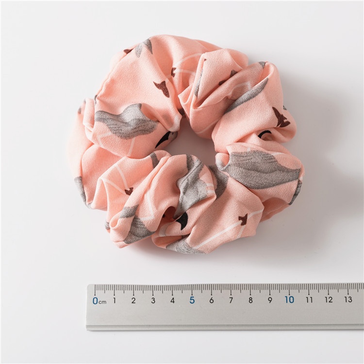 Women's Seamless Fabric Hair Scrunchie Festival Headwear Flamingo Print