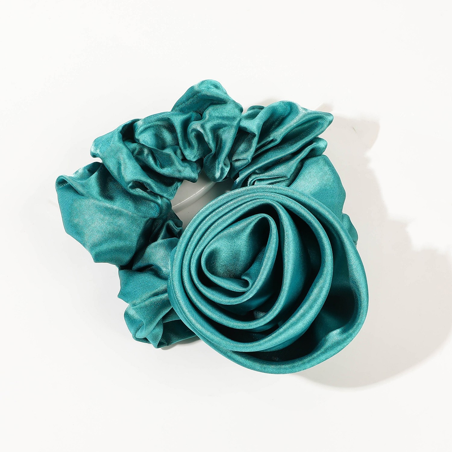 Women's Sweet Valentine Party Hair Tie Romantic Rose Flower Pattern