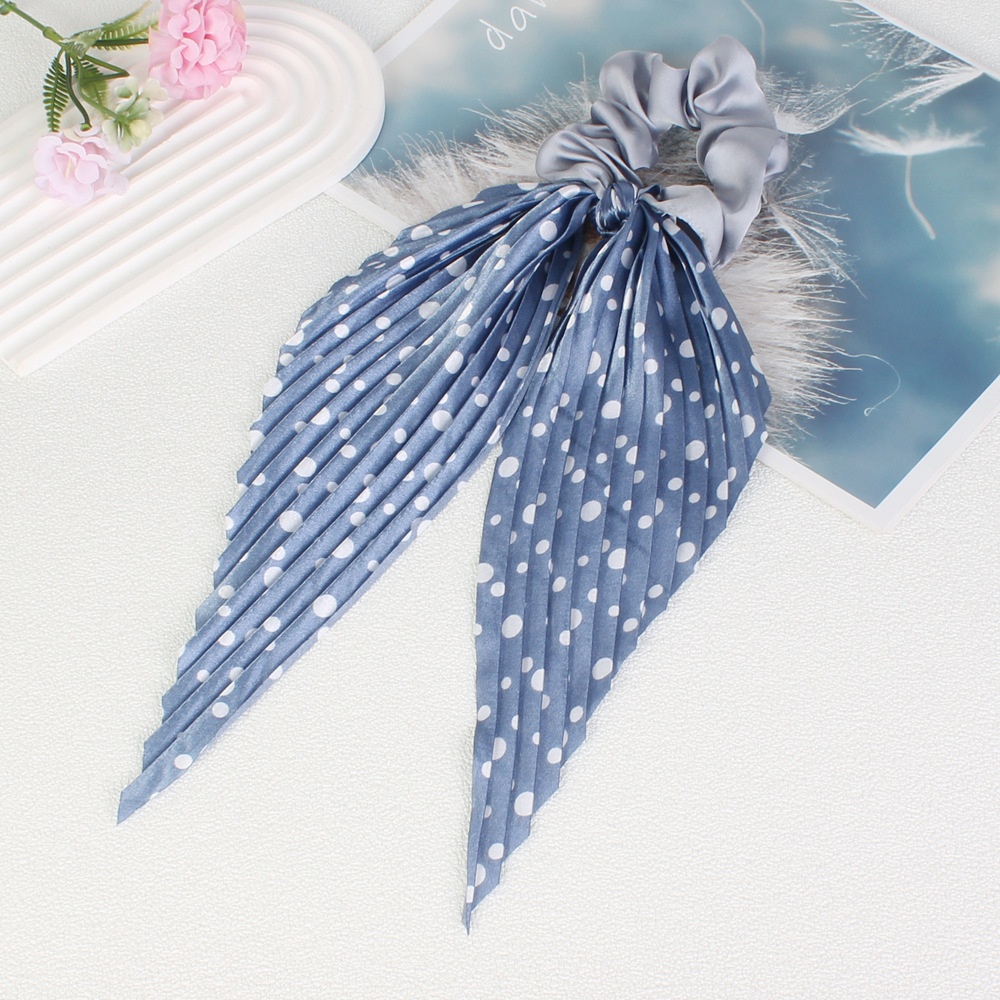 Women's Handmade Cloth Elastic Scrunchie Hair Bun Polka Dots
