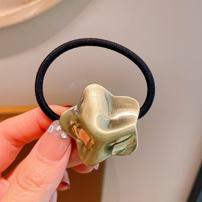 Women's Alloy Elastic Ponytail Hair Tie Geometric Heart Shape