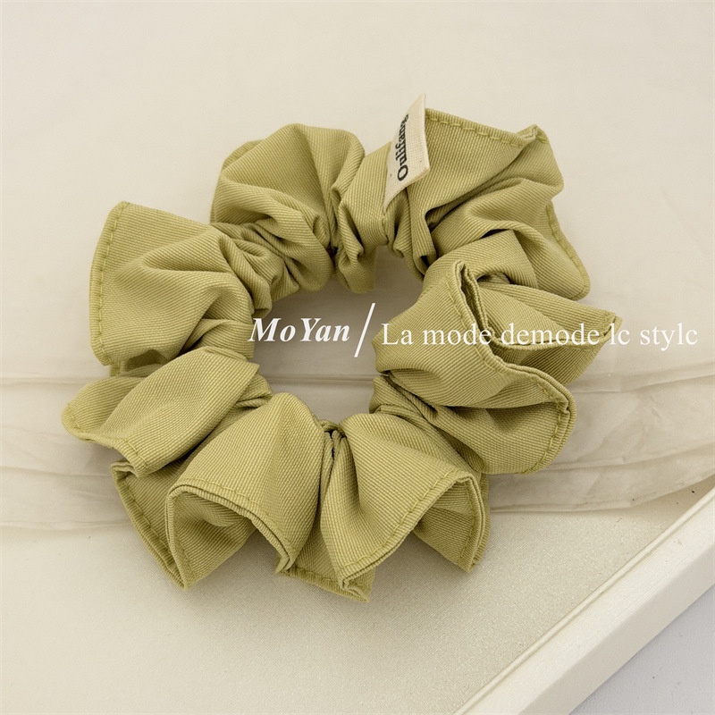 Women's Sweet Spring Cloth Hair Tie Accessory Yellow & Green Plaid