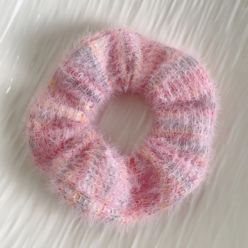 Women's Sweet Cloth Hair Tie for Holiday Street Solid Color Leopard