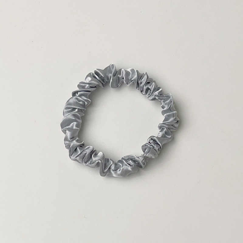 Women's Satin Scrunchie Hair Tie Rubber Band Ethnic Pig Flower Print