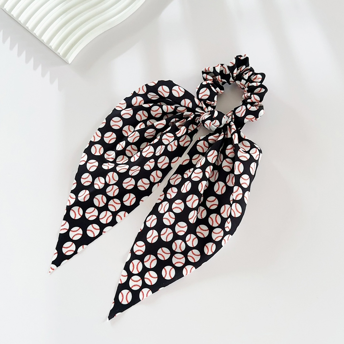 Women's Large Fabric Scrunchie Football Basketball Baseball Print