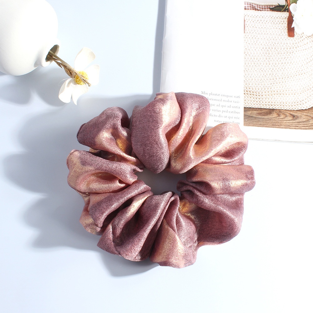 Women's Classic Vintage Cloth Hair Tie for Daily Holiday Solid Color