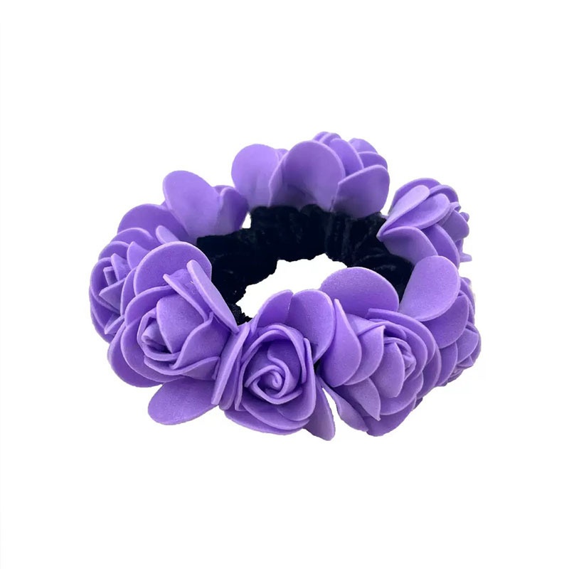 Women's Summer Vacation Elastic Hair Ring Fabric Hydrangea Floral