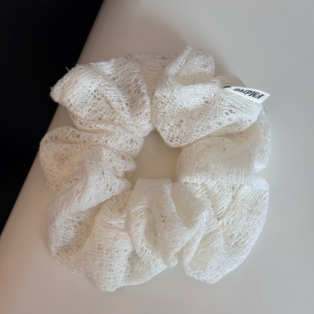 Women's Elegant Winter Cloth Hair Tie Accessories White Lace Pattern