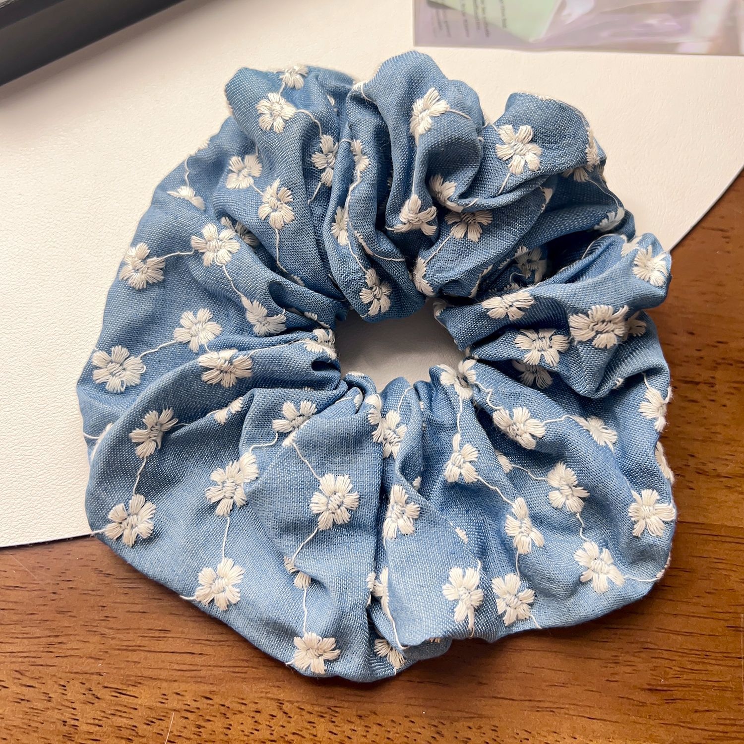 Women's Sweet All Season Cloth Hair Tie Scrunchie Solid Color