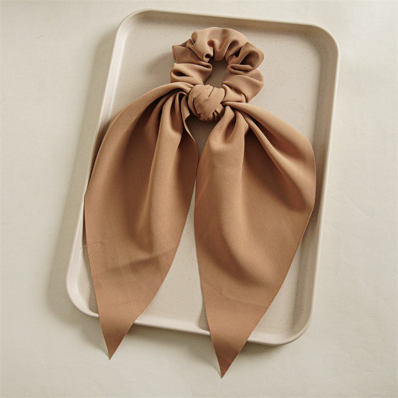 Women's Elegant Nylon Hair Tie for Casual Holiday Solid Color