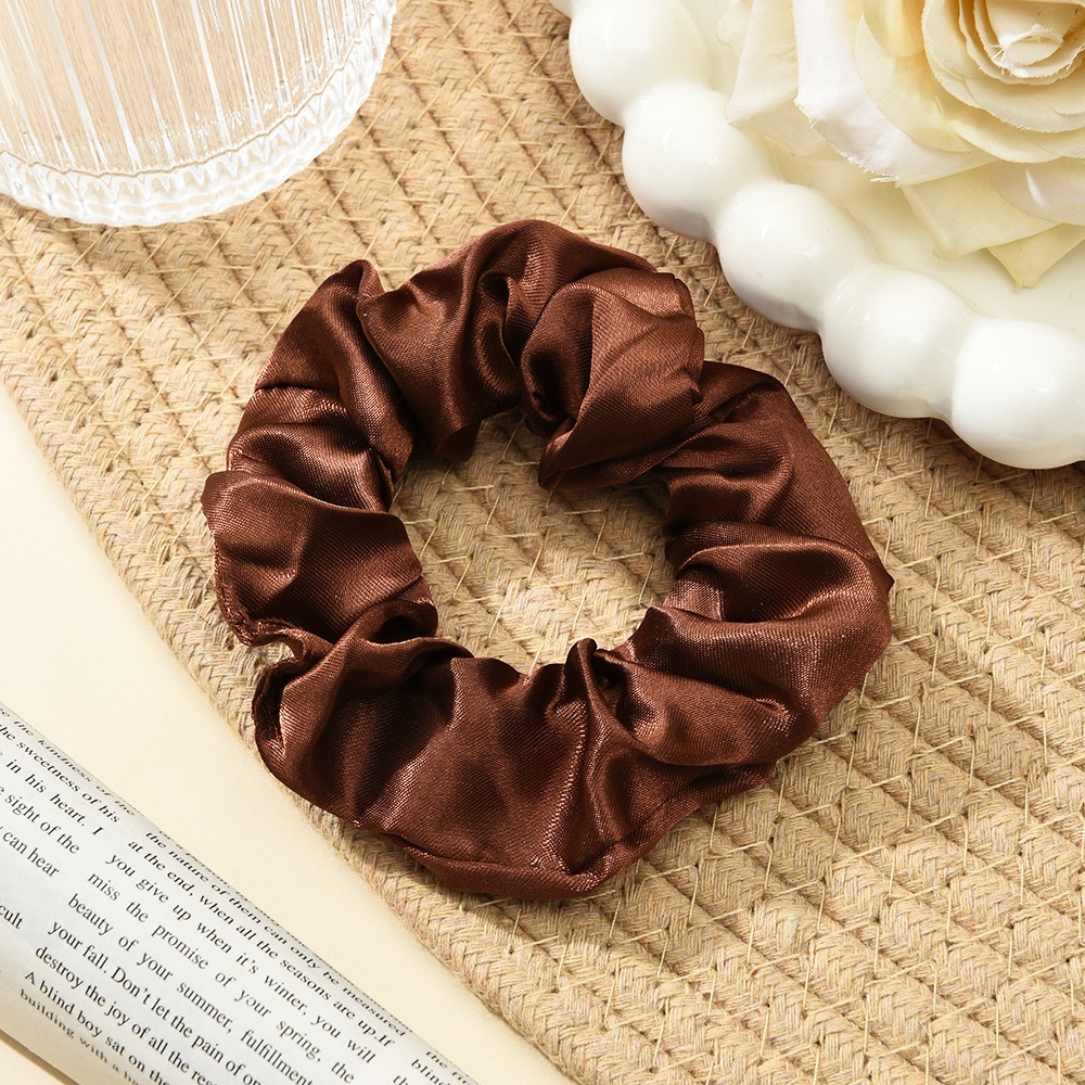 Women's Minimalist Fabric Hair Ties Trendy Solid Color Simple Head Ropes