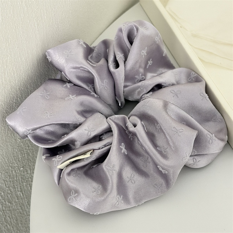 Women's Elegant Satin Hair Tie Ponytail Holder Multicolor Bowknot