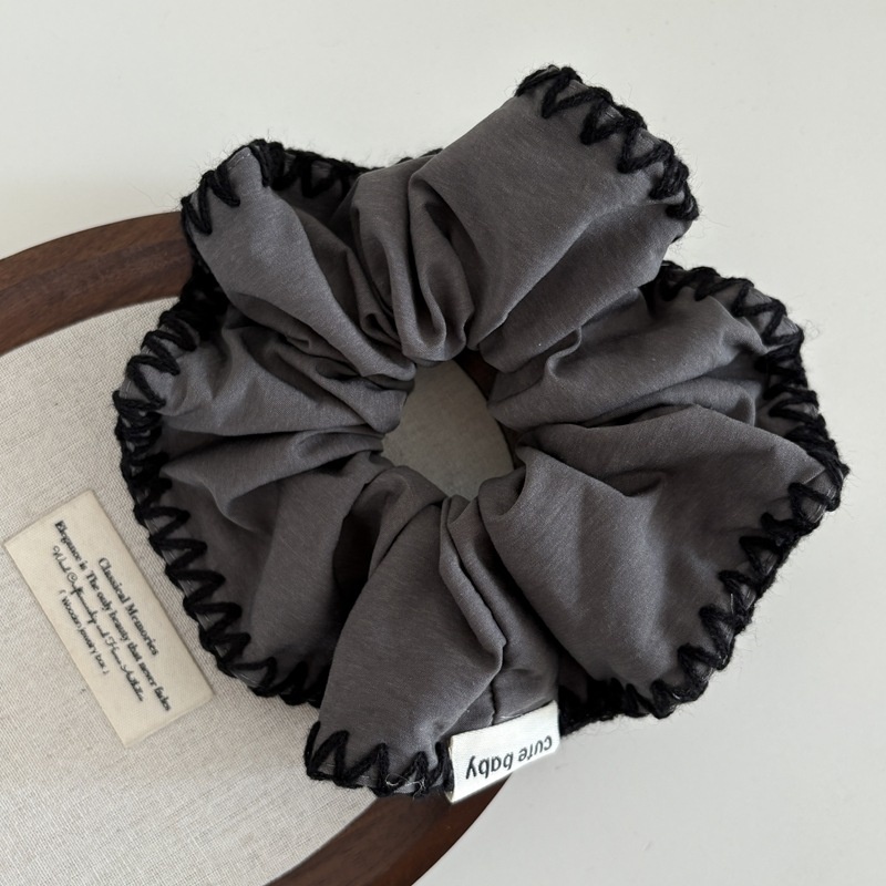 Women's Hand-sewn Knitted Hairband Solid Color Lazy Style Fabric Headband