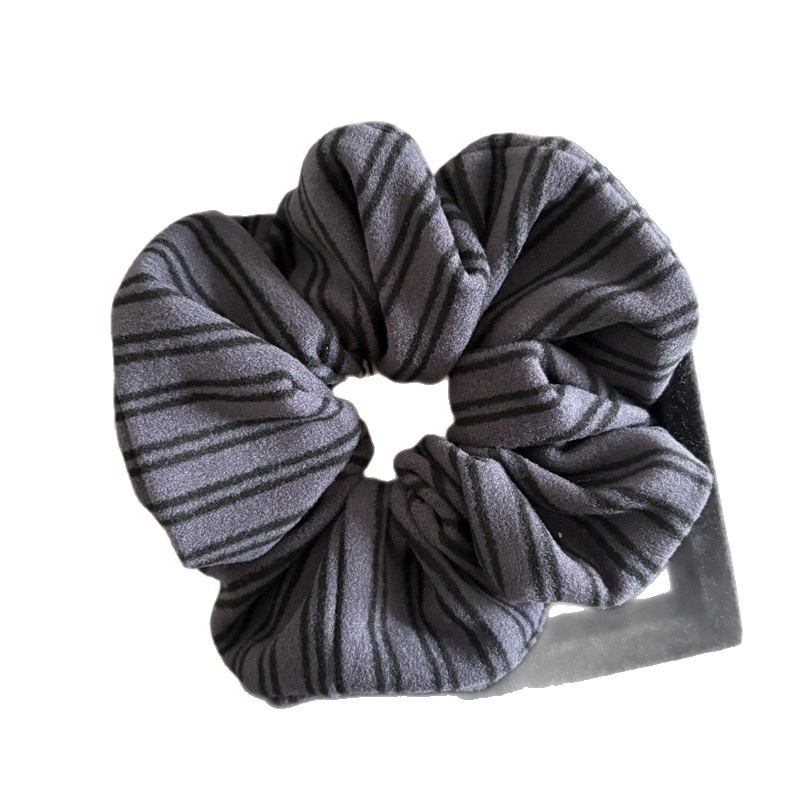 Women's Preppy Style Cloth Bubble Braid Hair Tie Striped Pattern