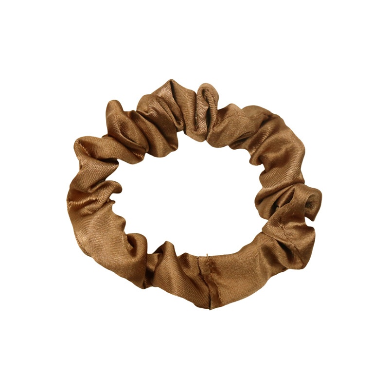Women Versatile French Satin Hair Ties Daily Wear Solid Multi-Color