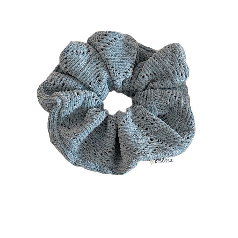 Women's Soft Knit Elastic Hairband Versatile Solid Color Ponytail Holder