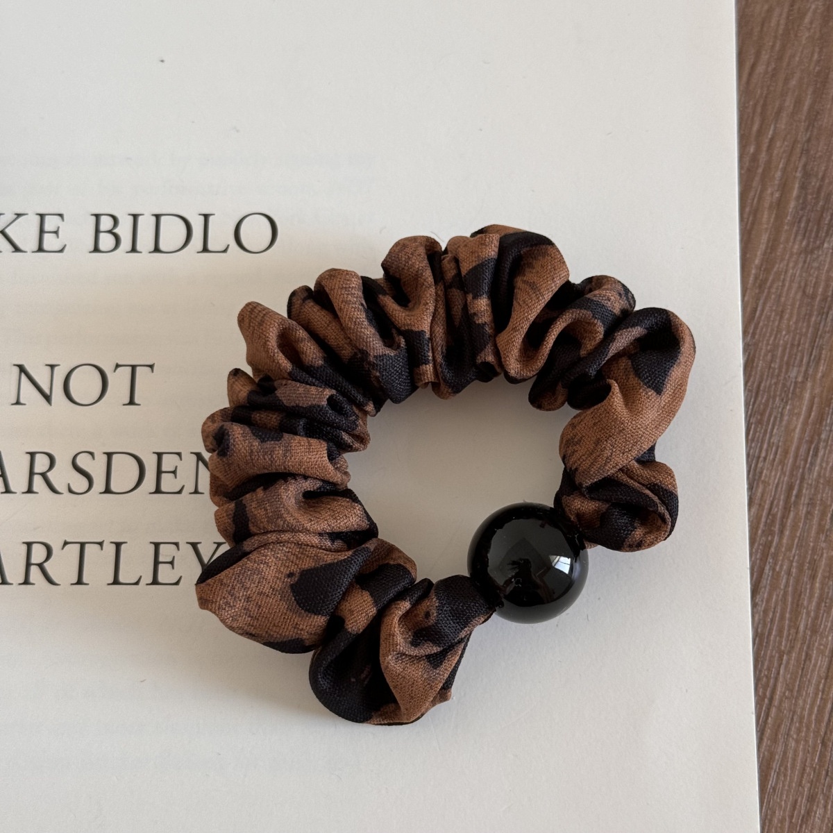 Women Girls Retro Leopard Print Elastic Hair Ties High Elasticity Cloth Bands